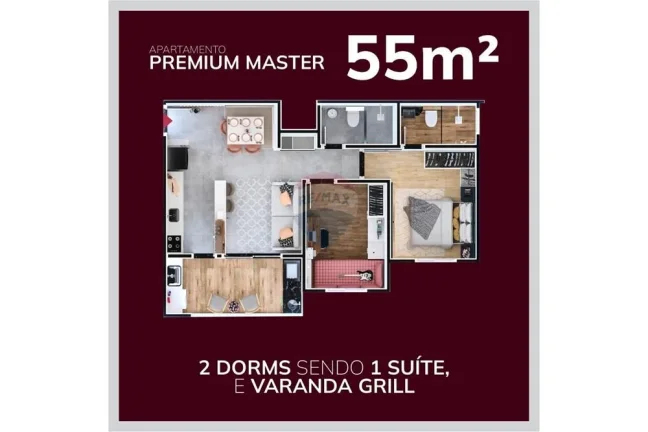 Imagem Apartamento à Venda 1 ou 2 Quartos no Vila Carvalho – Sorocaba