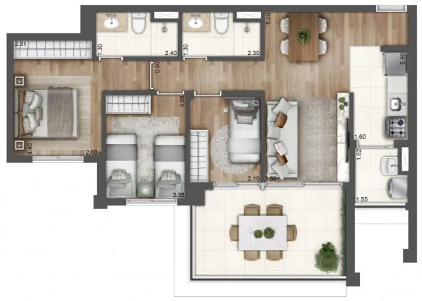 Imagem Apartamento com 3 Quartos à Venda, 75 m² em Sacomã - São Paulo