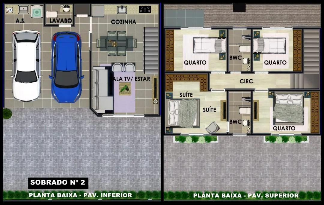 Imagem Sobrado, com 01 suíte mais 2 quartos, Bairro Coqueiral, Cascavel