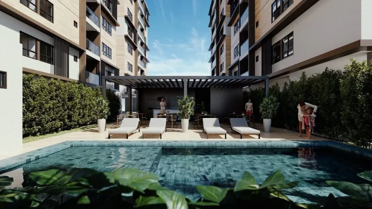 Imagem Apartamento com 3 dormitórios à venda, 60 m² por R$ 429.386,00 - Poço - Cabedelo/PB