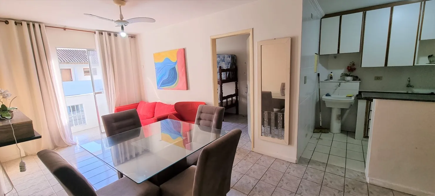 Imagem Amplo Apartamento na Praia Grande - Ubatuba: 3 Dormitórios, Suíte, 2 Sacadas, Sala Ampla e Vaga Coberta
