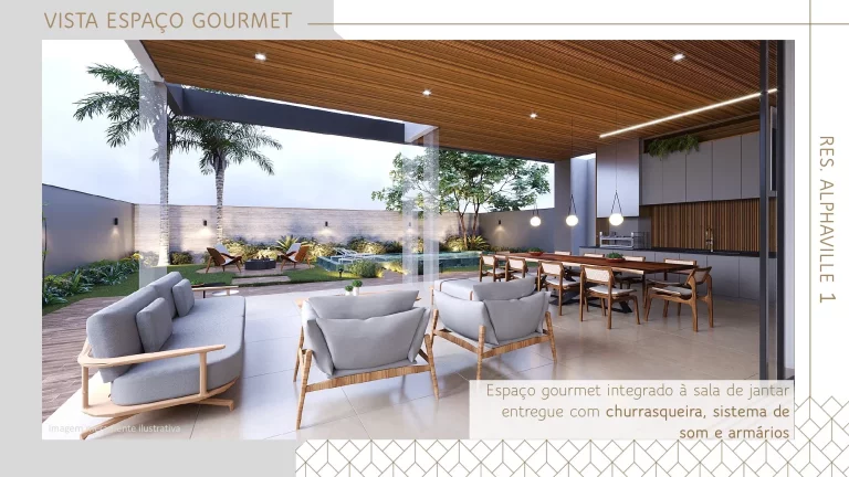 Imagem Alphaville, 4 suítes com closet, 6 vagas na garagem 500mts