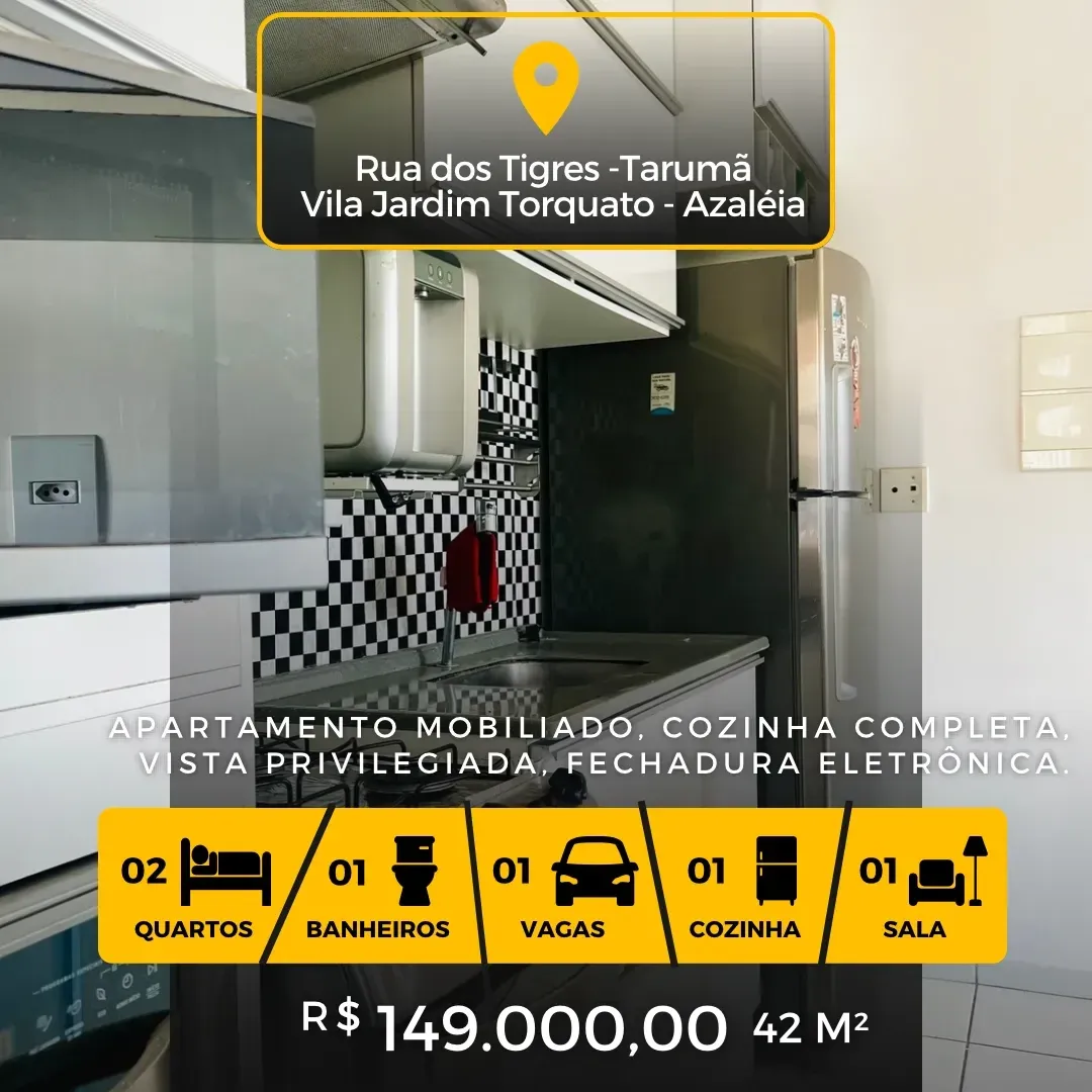 Apartamento com 2 Quartos à Venda, 41 m² em Tarumã-Açu - Manaus