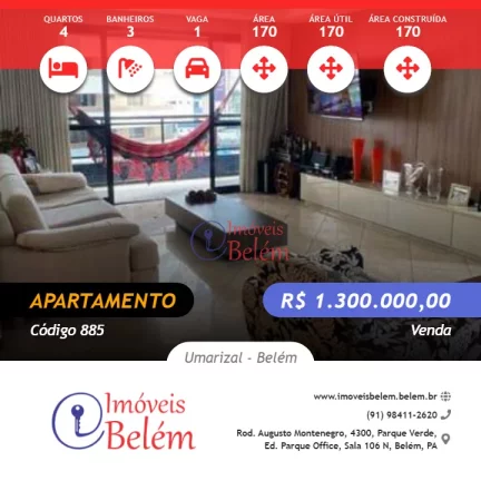 Imagem Apartamento para venda no Edifício Montpellier com 4/4 sendo 2 suítes