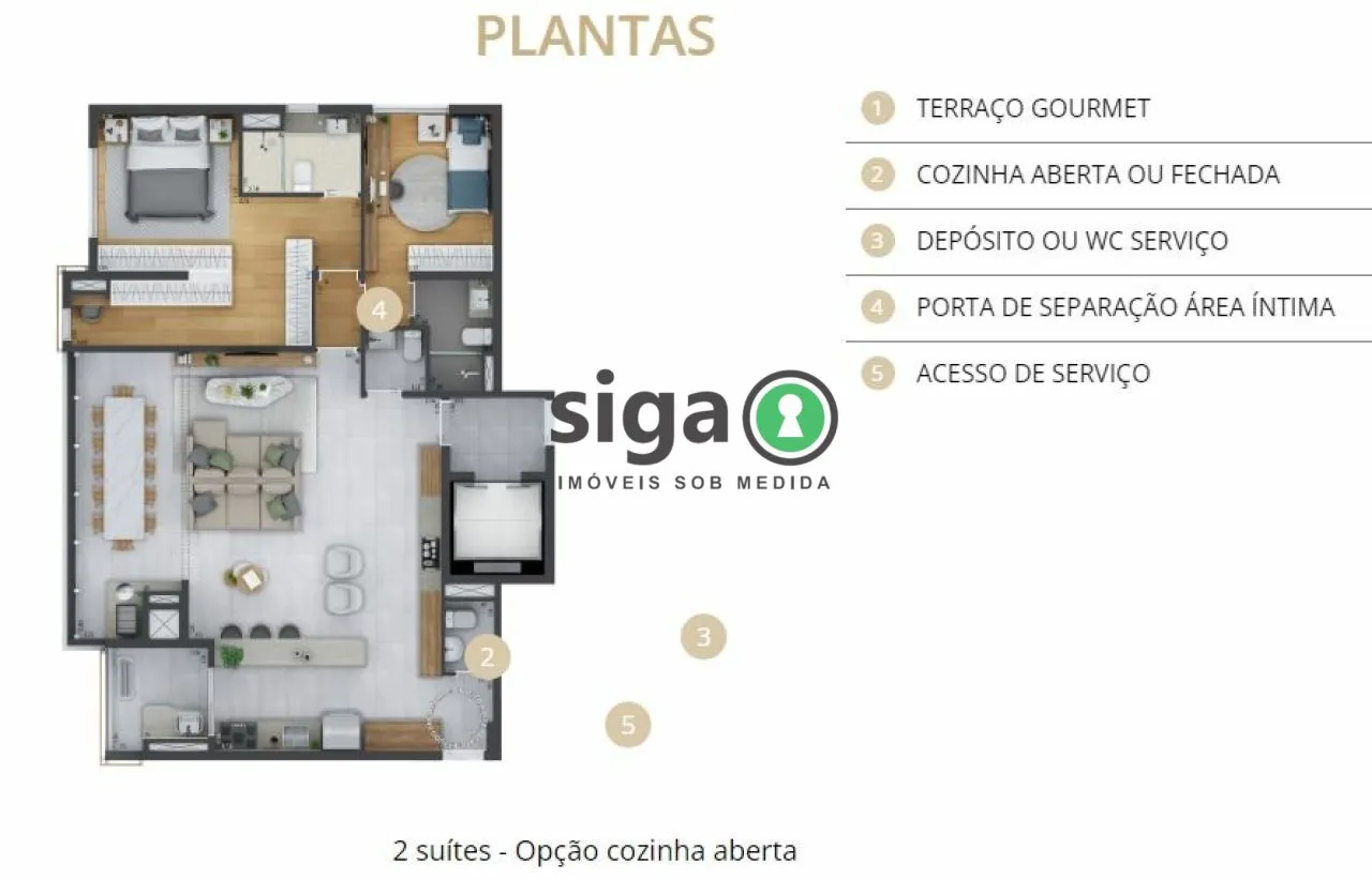 Imagem Apartamento para venda em Moema 03 suites, São Paulo - SP