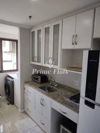 Imagem Flat disponível para locação no Quality Suites Long Stay Vila Olímpia, com 52m², 2 dormitórios e 1 vaga de garagem