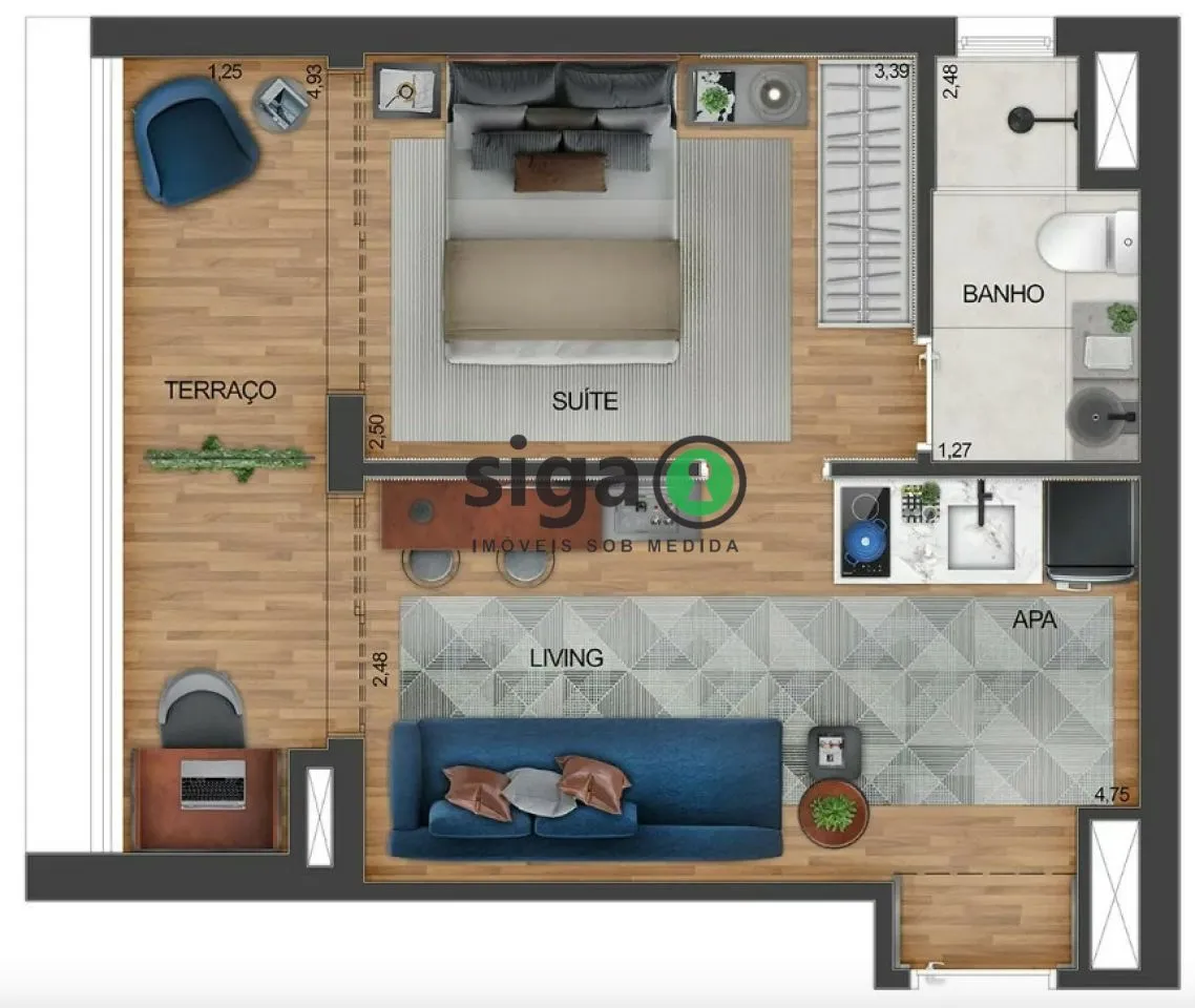 Imagem Apartamento para venda no Campo Belo, São Paulo - SP