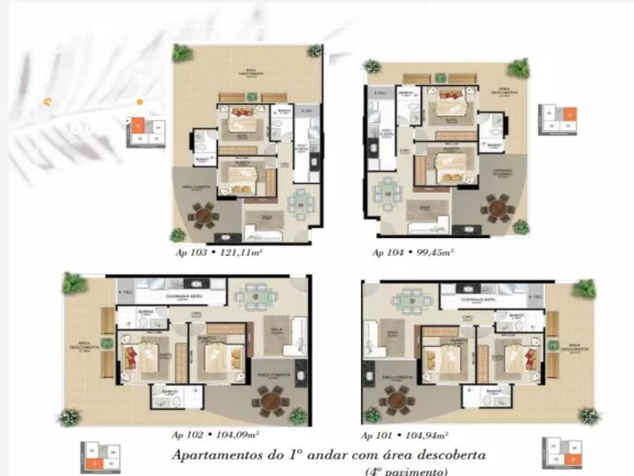 Imagem Apartamento com dois Dormitório sendo uma suite a Venda na Praia do Morro, Área de Lazer Completa. na cobertura