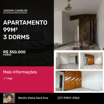 Apartamento com 3 Quartos à Venda,  em Jardim Camburi - Vitória
