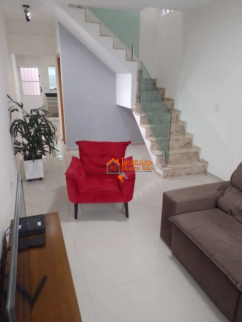 Imagem Sobrado com 3 dormitórios à venda, 100 m² por R$ 530.000,00 - Jardim Monte Carmelo - Guarulhos/SP