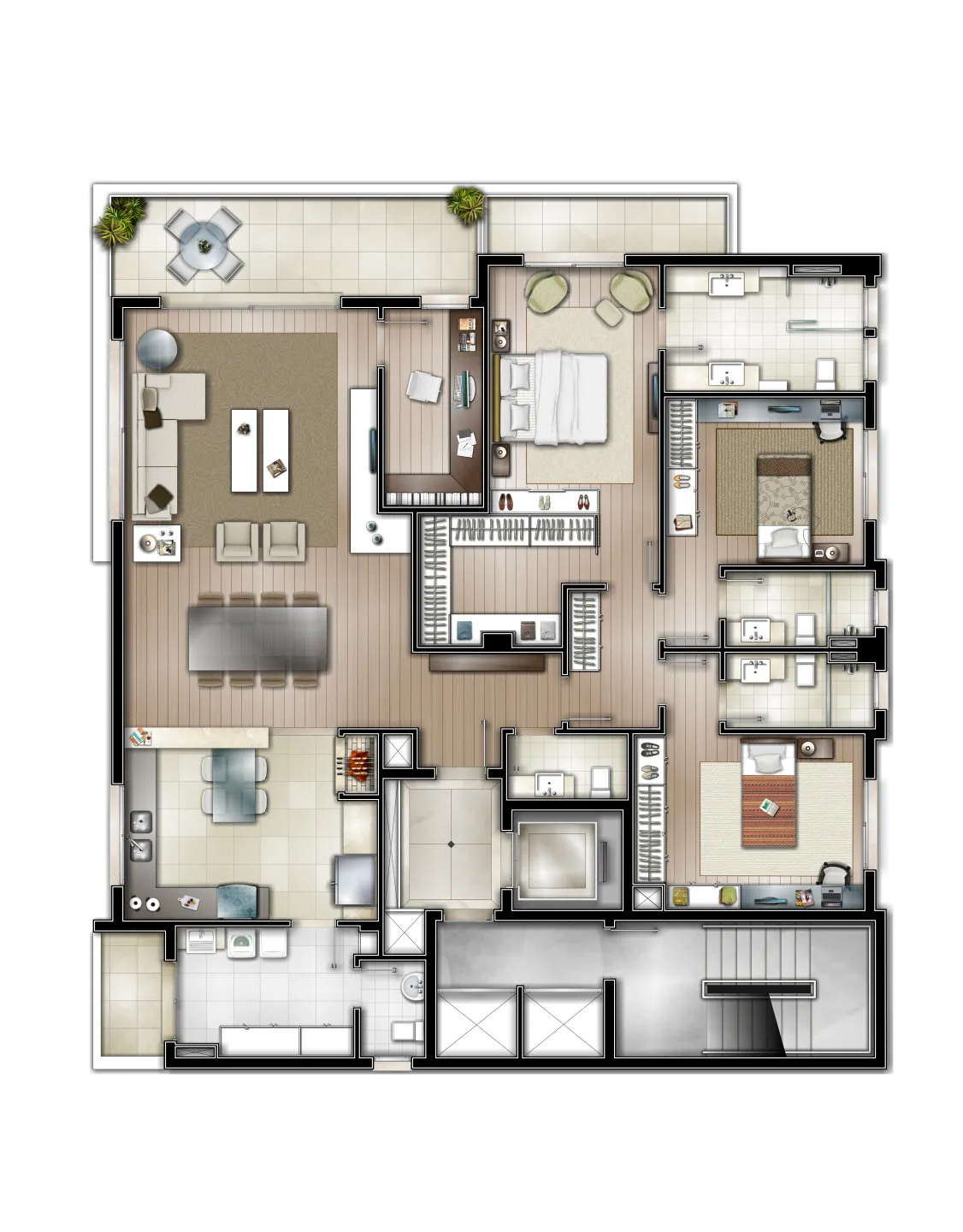Imagem Apartamento à venda em Caxias do Sul, Exposição, com 3 quartos, 207m2