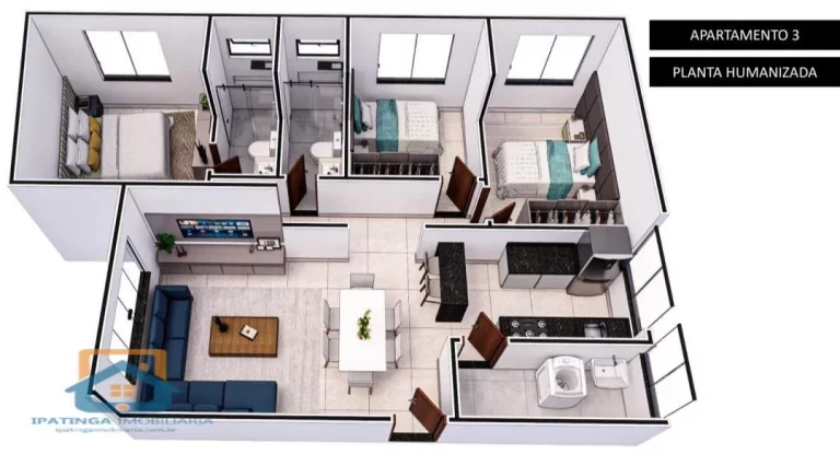 Foto do imóvel Apartamento de 3 quartos e 1 vaga de garagem no Residencial Bethania em Avenida Principal