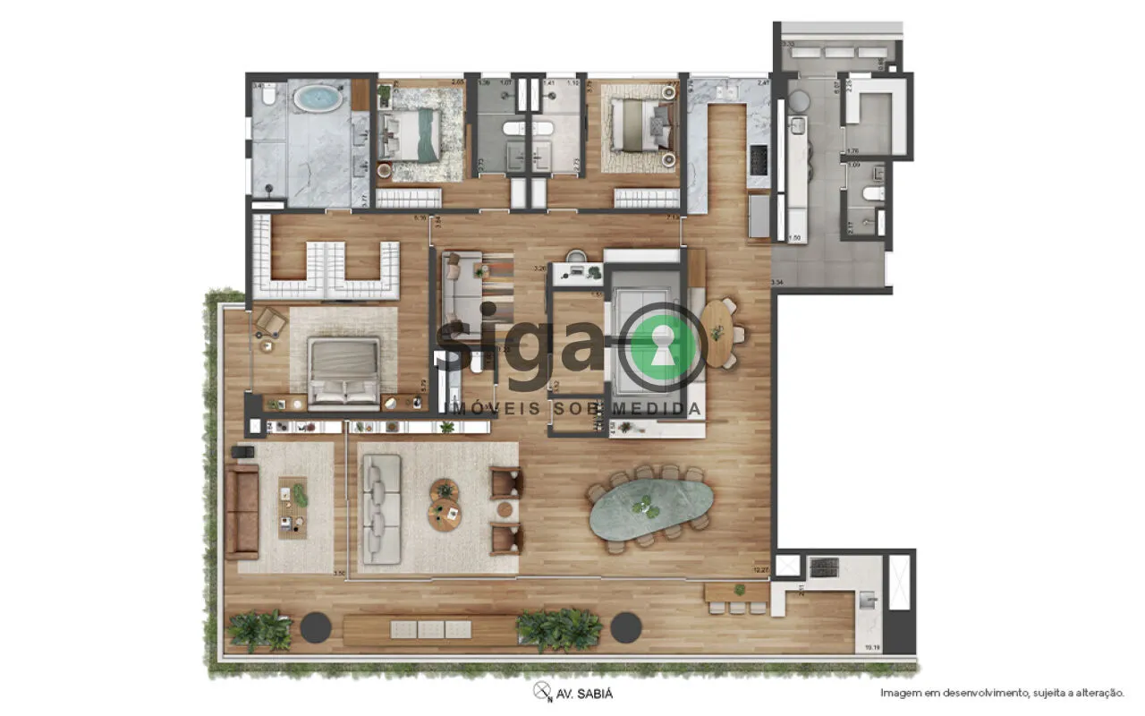 Imagem APARTAMENTO DE ALTO PADRÃO À VENDA EM MOEMA | 317m² | 3 SUÍTES | VARANDA GOURMET | ENTREGA MAIO/2027