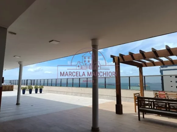 Imagem frente mar com vista, flat beira mar, pronto para morar ou veraneio