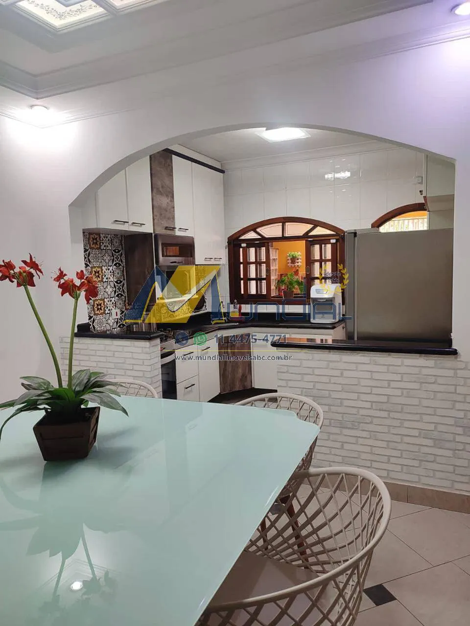 Imagem Sobrado com 3 Quartos e Área Gourmet em Santo André