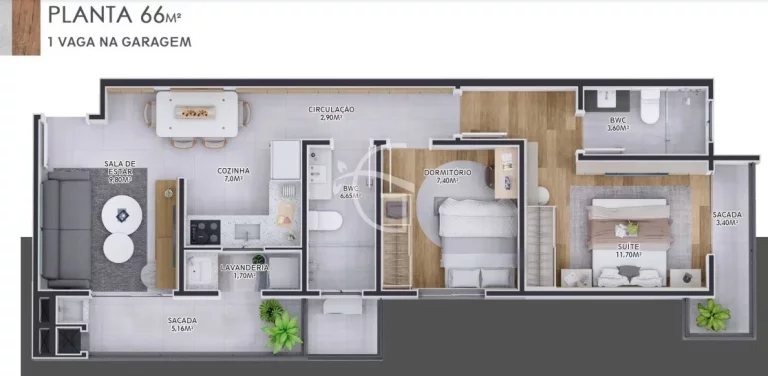Imagem Apartamento no Costa e Silva