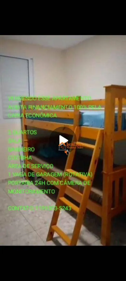 Imagem Apartamento com 2 dormitórios à venda, 43 m² por R$ 213.000,00 - Jardim Guilhermino - Guarulhos/SP