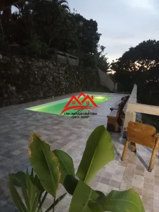 Imagem Casa em Condomínio fechado na Praia do Tenório, Ubatuba, com 5 suítes, churrasqueira e piscina