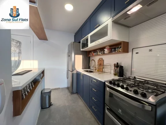 Imagem Apartamento à Venda No Brooklin Com 1 Dormitório e 1 Vaga - Mobiliado