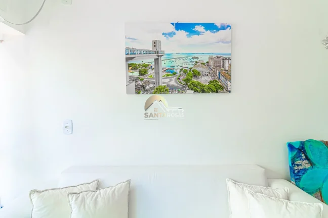 Imagem Ondina Apart Hotel: 75 m², andar alto, nascente, varanda com vista mar, 2 quartos (1 suíte), 1 vaga