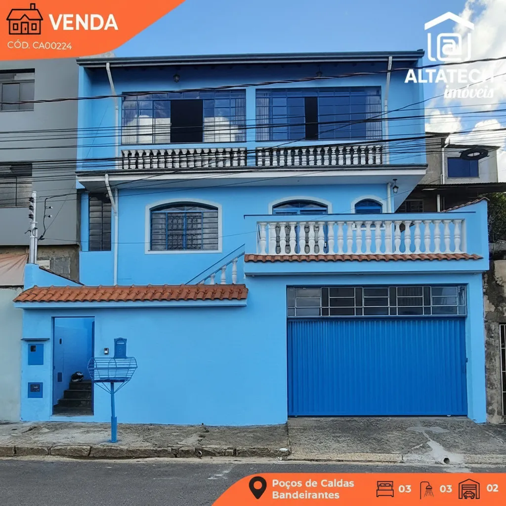 Imagem Casa 2 quartos à venda em Jardim Bandeirantes, Poços de Caldas