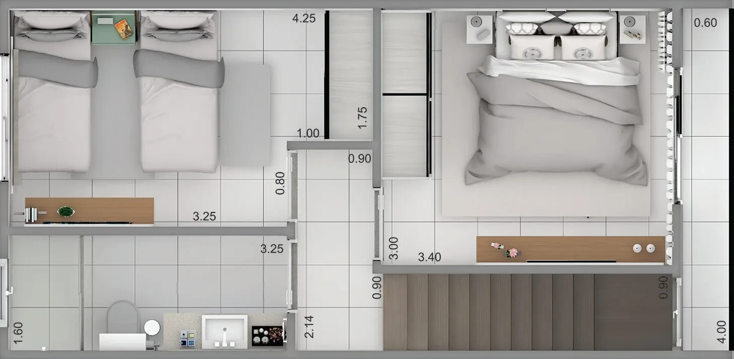 Imagem Casa de Condomínio com 2 Quartos à Venda, 72 m² em Vila Areao - Taubaté