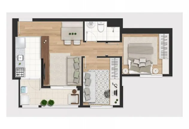 Imagem Apartamento com 2 Quartos à Venda, 48 m²em Jardim Umarizal - São Paulo