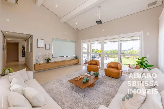 Imagem Casa clássica, mobiliada e climatizada, atemporal, toda atualizada e com muita luz natural. Condomínio Plaza Athenée Itu SP. at:1145m2 ac:460m2