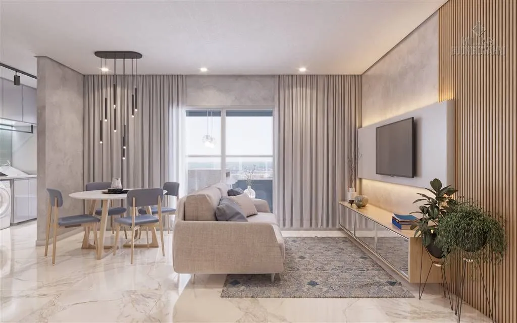 Imagem Apt. novo na Mirim, 2 Dorms com Suíte, Churrasqueira Privativa e Lazer Premium