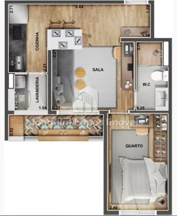 Imagem Lançamento Lago dos Patos! Apto de 2 Dorms (1S) 59 m2 !!!