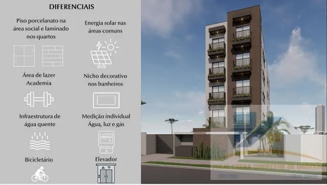 Imagem Apartamento para Venda em Curitiba, Uberaba, 1 dormitório, 1 banheiro