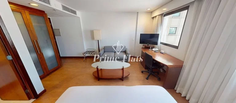 Imagem Flat disponível para locação no Wyndham Ibirapuera, com 27m², 1 dormitório e 1 vaga