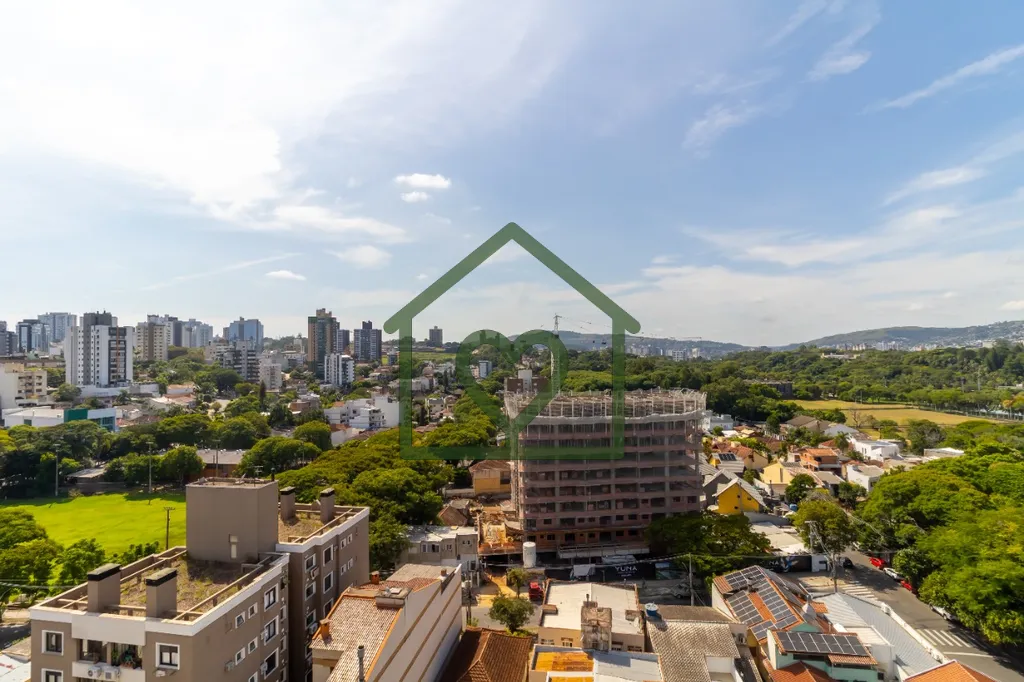 Imagem Apartamento semimobiliado em andar alto no bairro Petrópolis. 
 
Vista panorâmica de todas as jane...