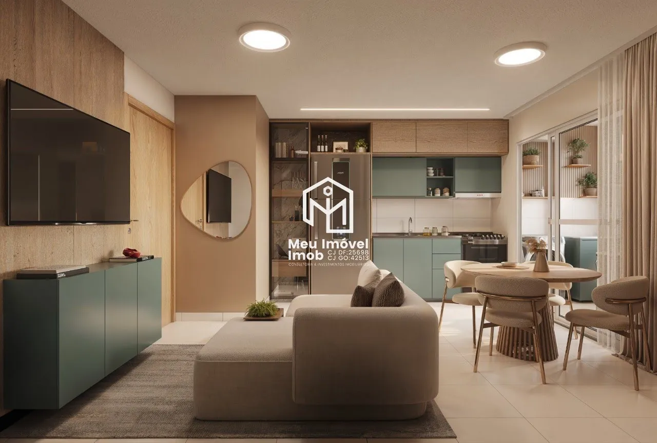 Imagem Apartamento 2 Quartos 1 Vaga 45,46m² Cond. Torres do Poente