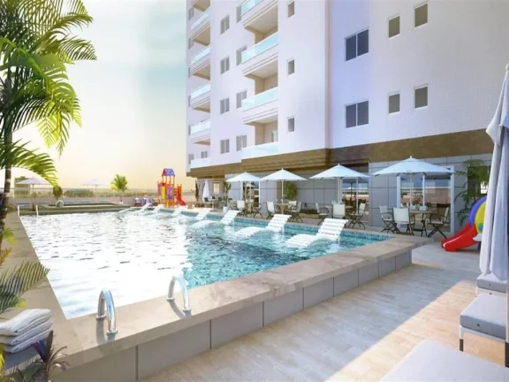 Imagem Apartamento com 2 dormitórios à venda, 70 m² por R$ 510.089,62 - Guilhermina - Praia Grande/SP