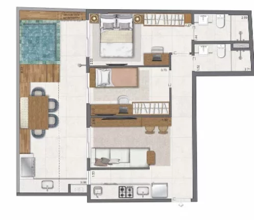Imagem APARTAMENTO RESIDENCIAL em Rio de Janeiro - RJ, Leblon