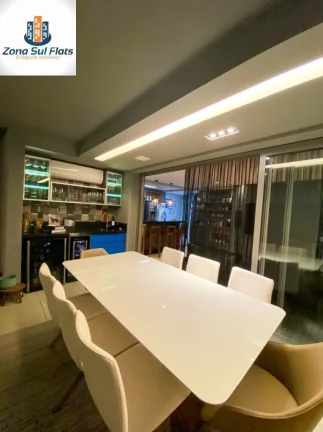 Imagem Apartamento Mobiliado e Decorado à Venda No Brooklin Com 1 Suíte e 2 Vagas