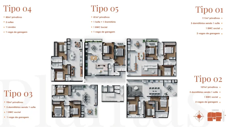 Imagem Apartamento com 2 dormitórios sendo 1 suíte a menos de 200m da praia de Gravatá Navegantes/SC