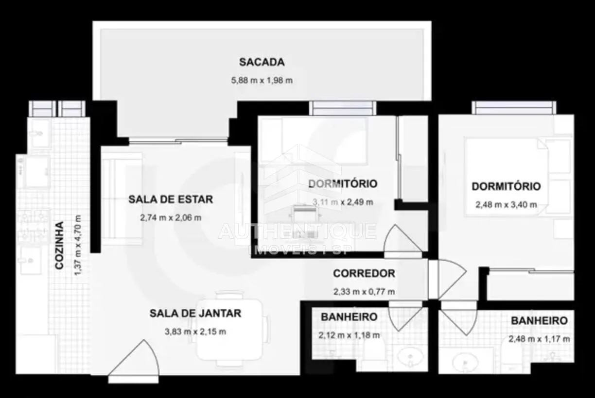 Imagem Lumen Brooklin - Apartamento à venda no bairro Brooklin - São Paulo/SP, Zona Sul