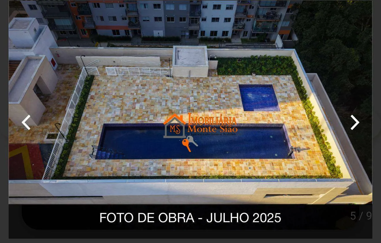 Imagem Apartamento com 2 dormitórios à venda, 44 m² por R$ 420.000,00 - Vila Antonieta - Guarulhos/SP