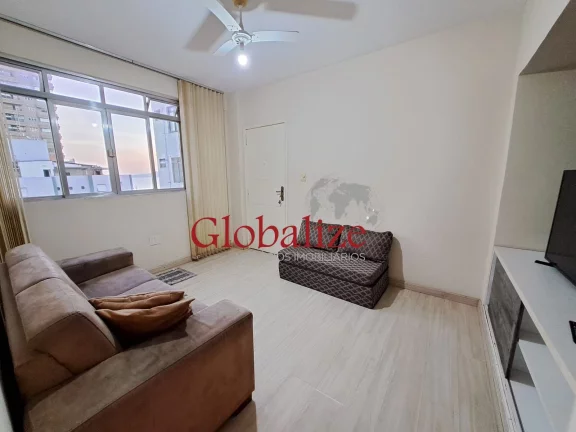 Imagem Apartamento com 60m², 1 quarto, 1 quadra da praia, elevador e portaria por R$420.000,00 na Ponta da Praia em Santos