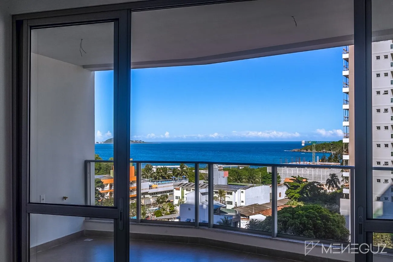 Imagem Apartamento 2 Quartos (1 Suíte) na Praia do Morro - Vista para o Mar e Lazer Completo na Cobertura