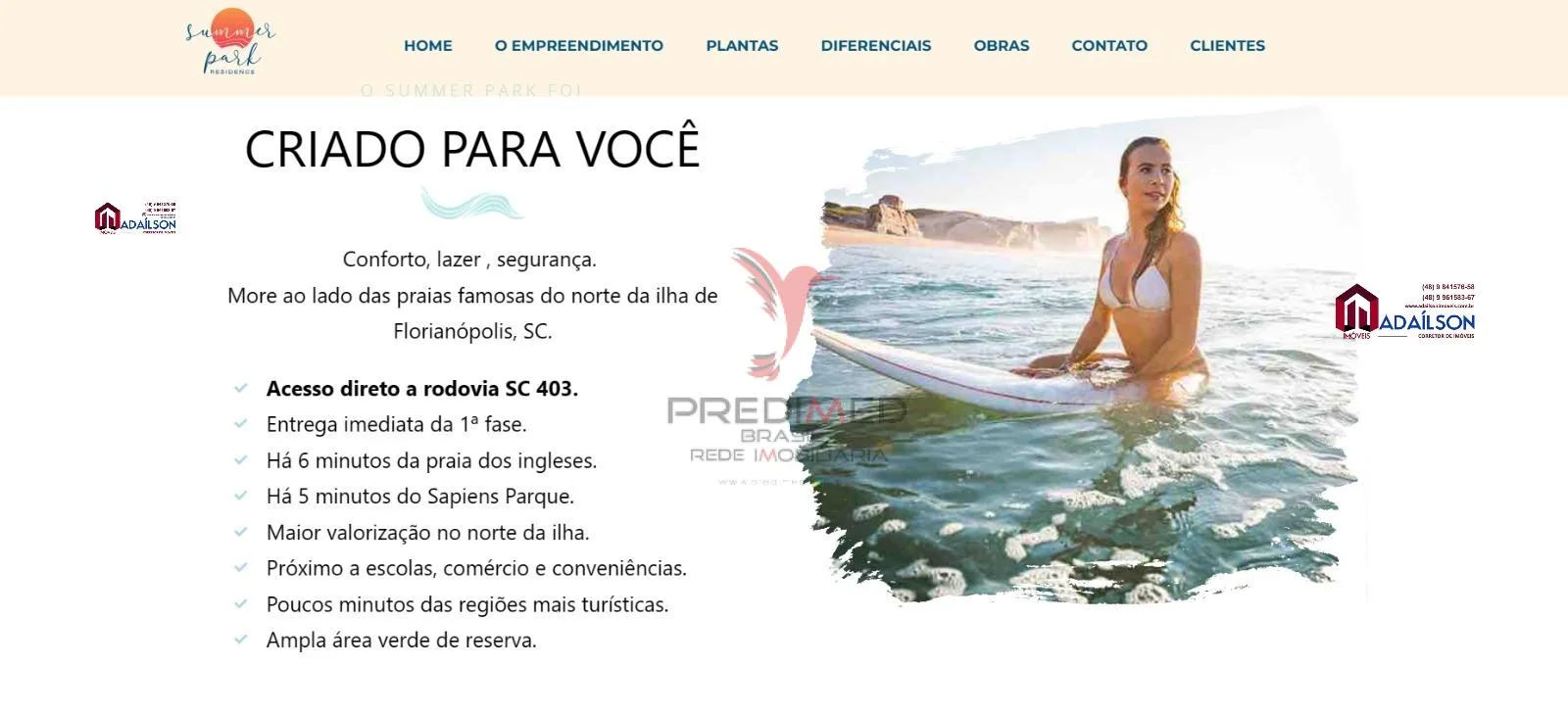 Imagem Apartamentos em Floripa SC com 2 Dormitórios - Summer Park Residence a partir R$ 409.780