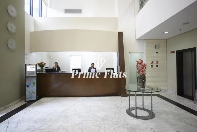 Imagem Flat disponível no Slaviero Essential São Paulo Ibirapuera, com 35m², 1 dormitório e 1 vaga