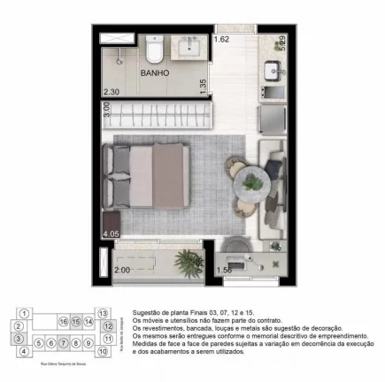 Imagem QUAD STUDIOS - TEGRA - Studio de 25m² (Unidade de Revenda), próximo da estação Eucaliptos do metrô!
