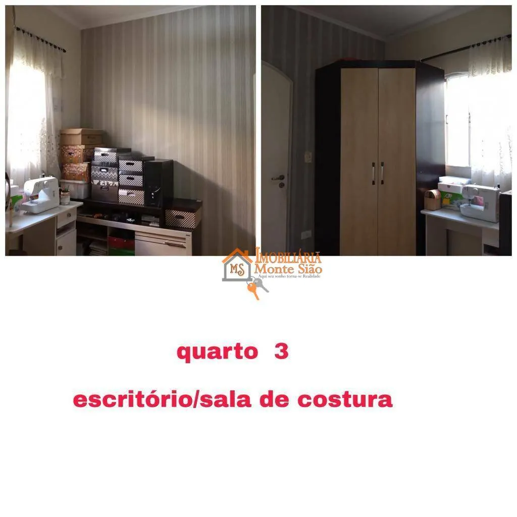 Imagem Sobrado com 4 dormitórios à venda, 247 m² por R$ 720.000,00 - Vila Paraíso - Guarulhos/SP