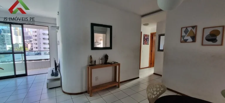 Aluguel de apartamento Mobiliado de 3 quartos com 2 suítes em Setubal, Recife-PE - 73m² e vaga de garagem inclusa!