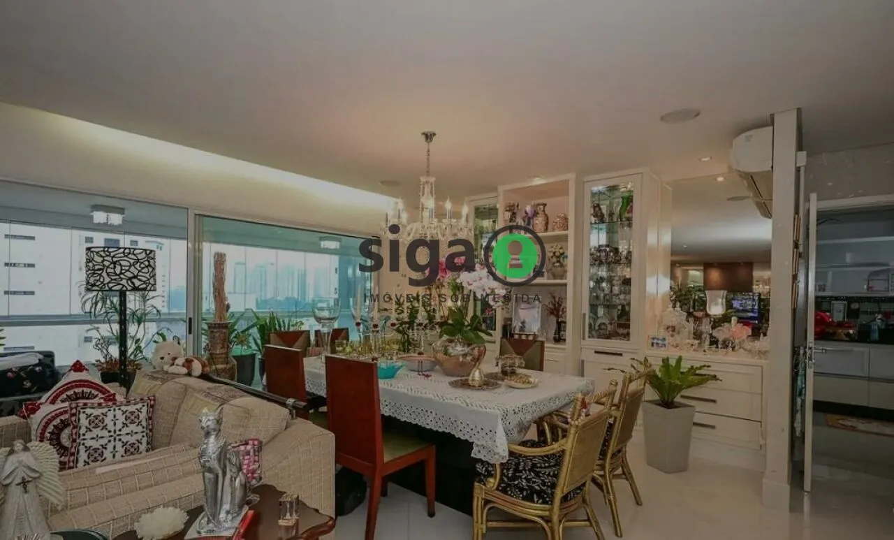 Imagem Apartamento Mobiliado de Alto Padrão com 3 Dormitórios, 3 Vagas e Infraestrutura Completa no Morumbi