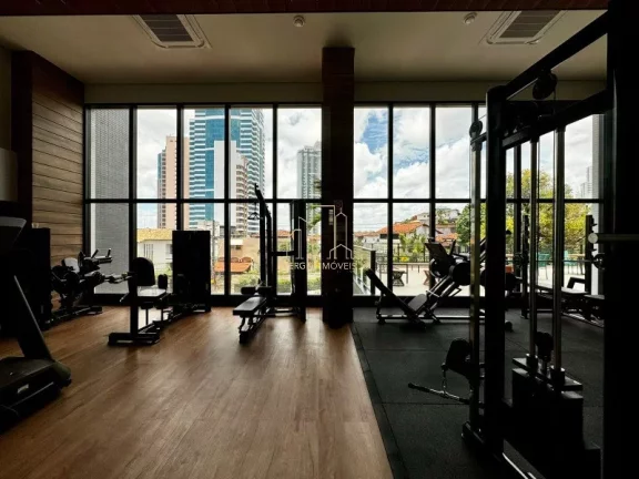 Imagem Excelente studio de alto padrão com varanda a venda no Caminho das Arvores