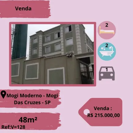 Foto do imóvel Apartamento com 2 Quartos à Venda, 48 m² em Mogi Moderno - Mogi das Cruzes